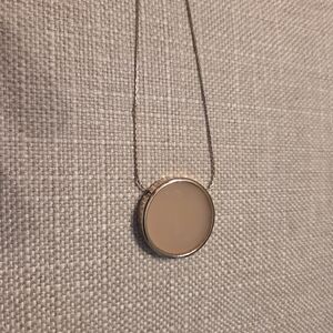 Gold and Pink Pendant Necklace